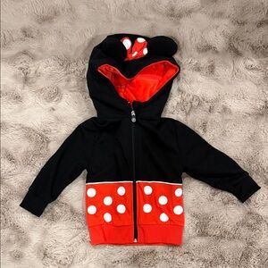 Disney Black and Red Kids Minnie Mouse Sweater